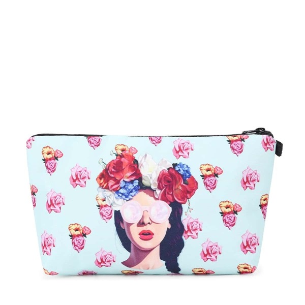 

Flower Print Zipper Pouch, Multicolor