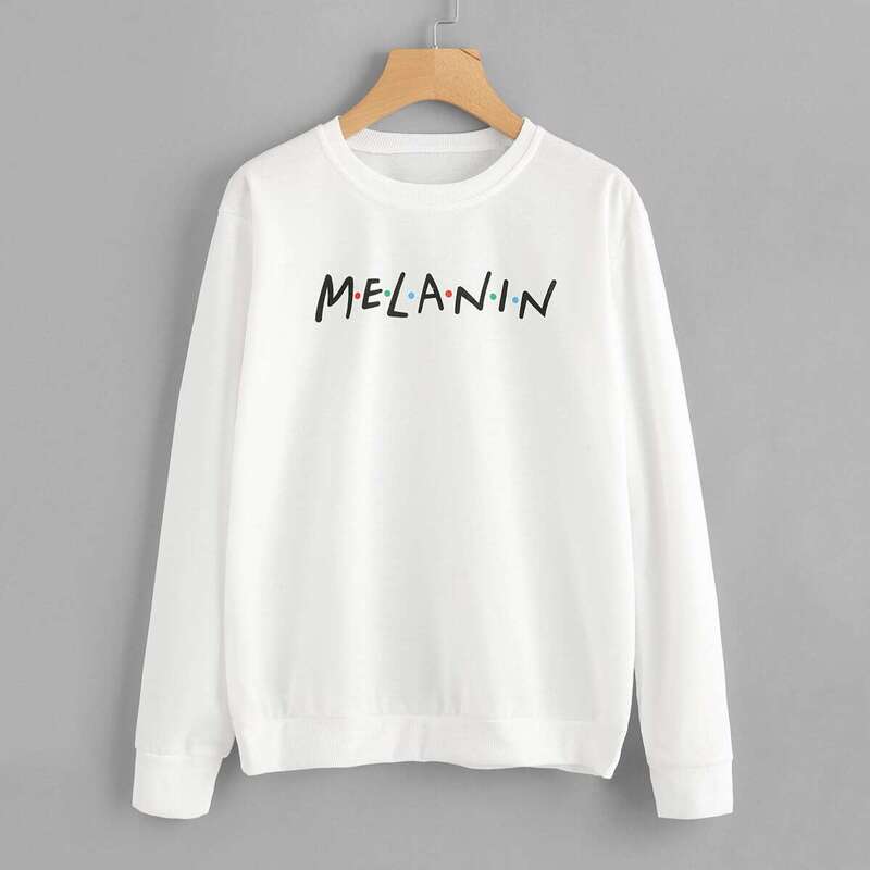 

Letter Print Sweatshirt, White