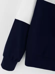Sudadera con capucha color block - Multicolor - Ver 3