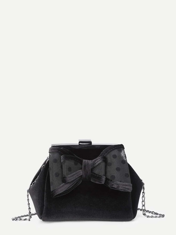 Sac nœud étages à avec de French papillon bandoulière chaîne avant AqPr1wfA
