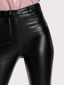 black leather bell bottoms