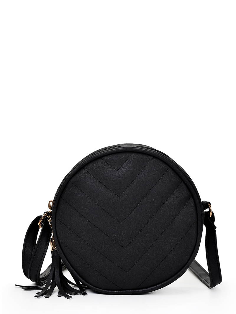 

Crossbody Bag With Tassel, Black