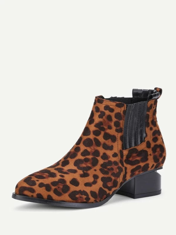 botines leopardo