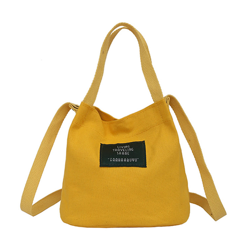 

Simple Canvas Handbag, Yellow