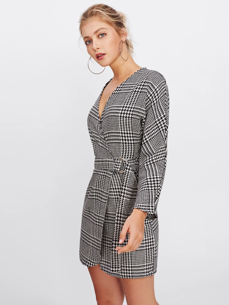 À Romwe Cœur Pied Robe Cache Avec Boucle De Poule BZZwa