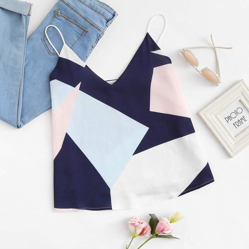 

Mixed Print Cami Top, Multicolor