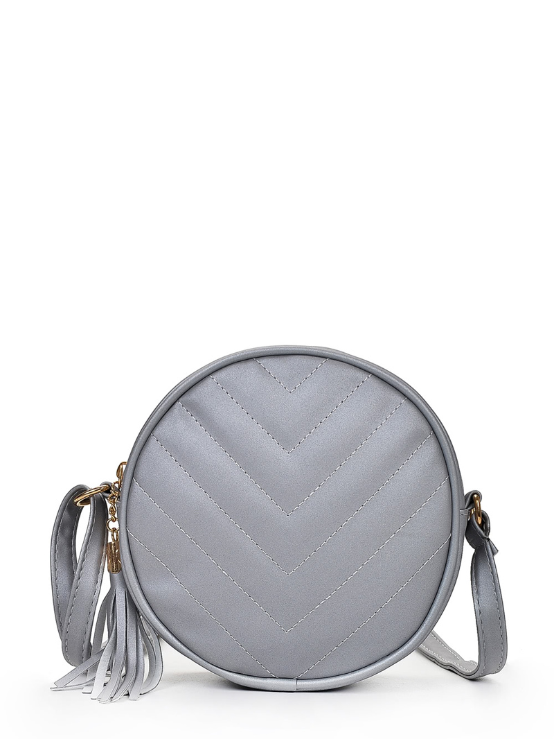 

Crossbody Bag With Tassel, Grey