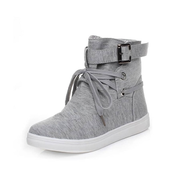 

Lace Up Slip On Sneakers, Grey