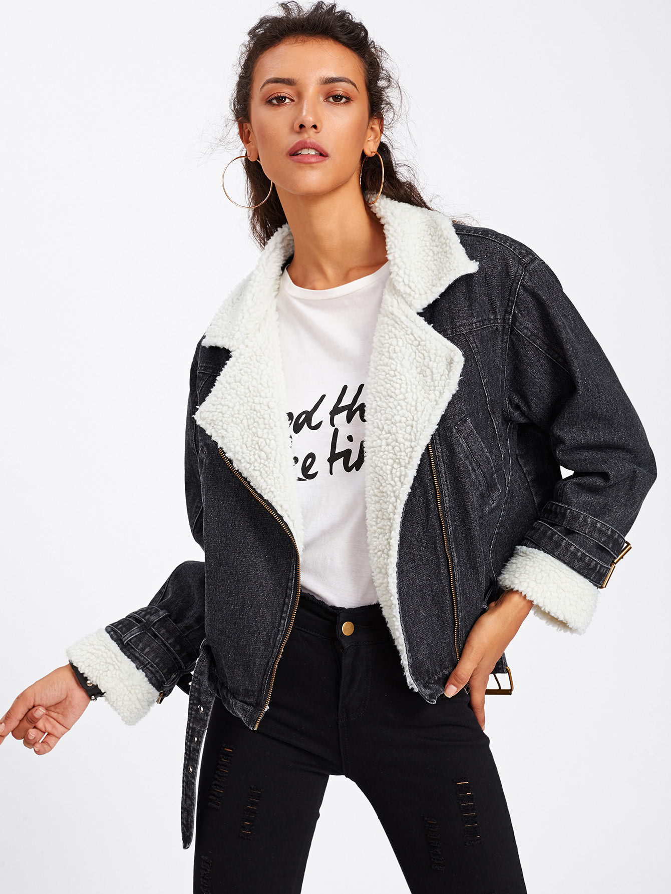 aviator denim jacket