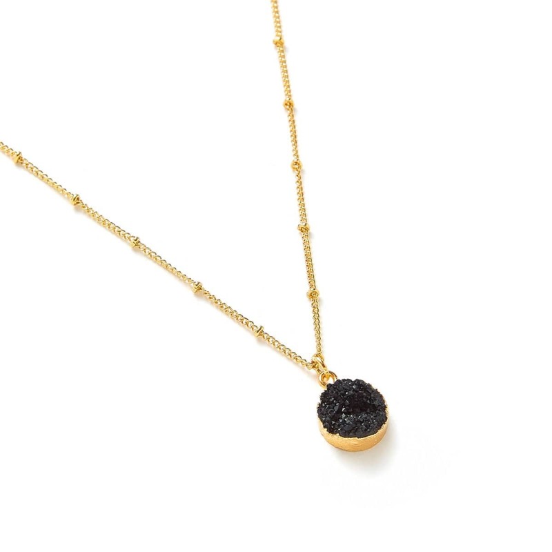 

Round Pendant Chain Necklace, Multicolor