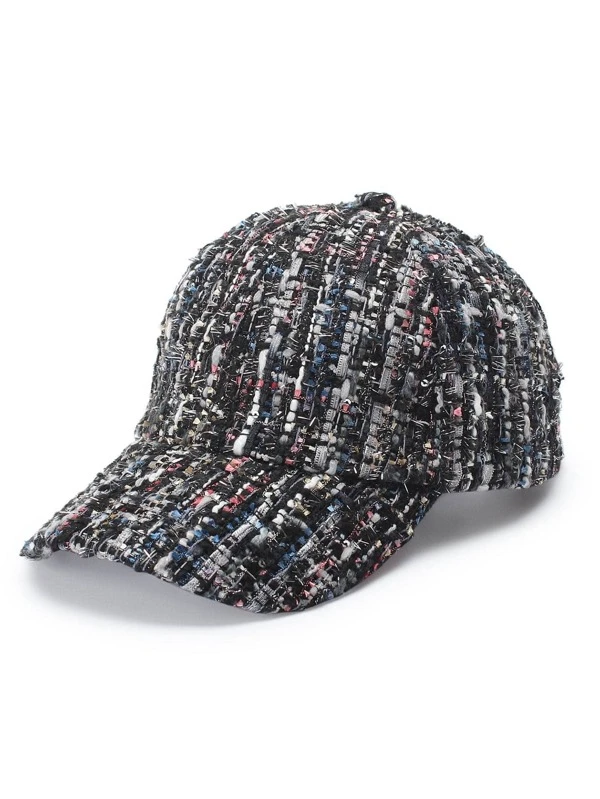 tweed baseball cap