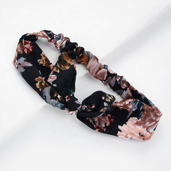 

Calico Print Knot Ear Headband, Multicolor