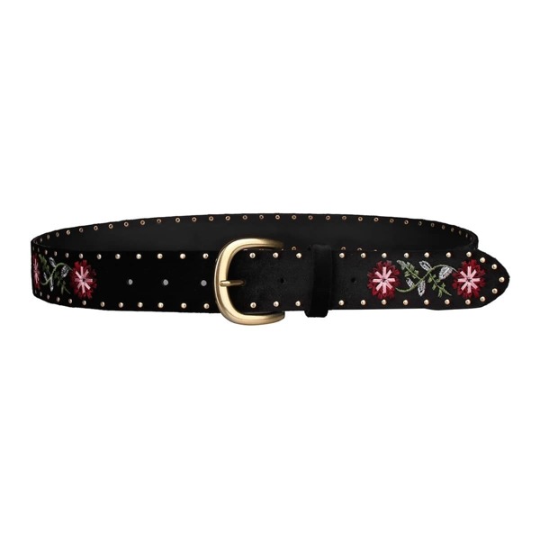 

Studded Embroidery Belt, Multicolor