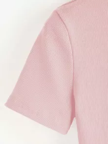 カジュアル 平野 Tシャツ - ベビーピンク - チェックする 4