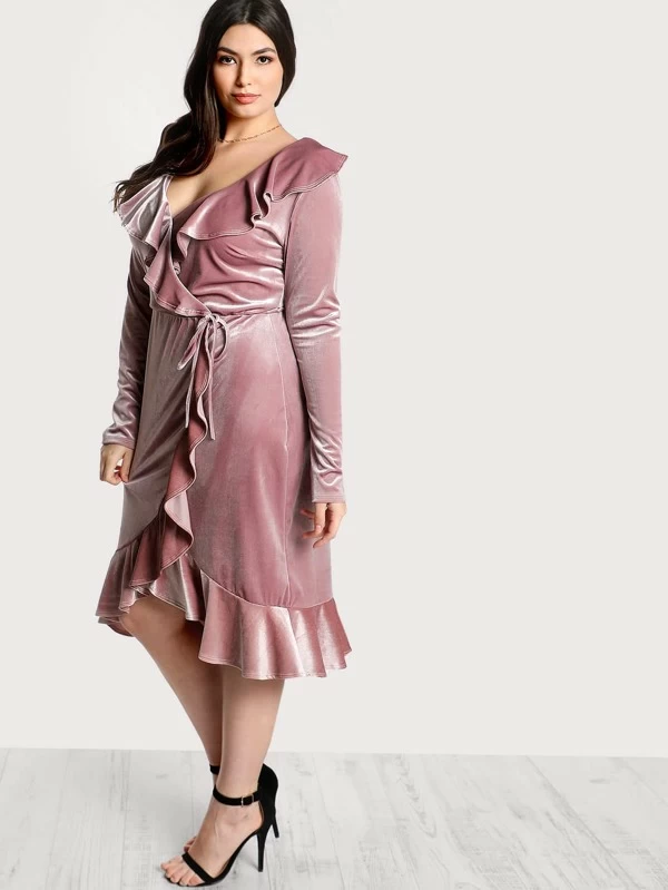 velvet tie dress