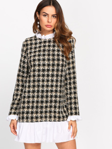Drop Waist Frilled Detail 2 In 1 Dress