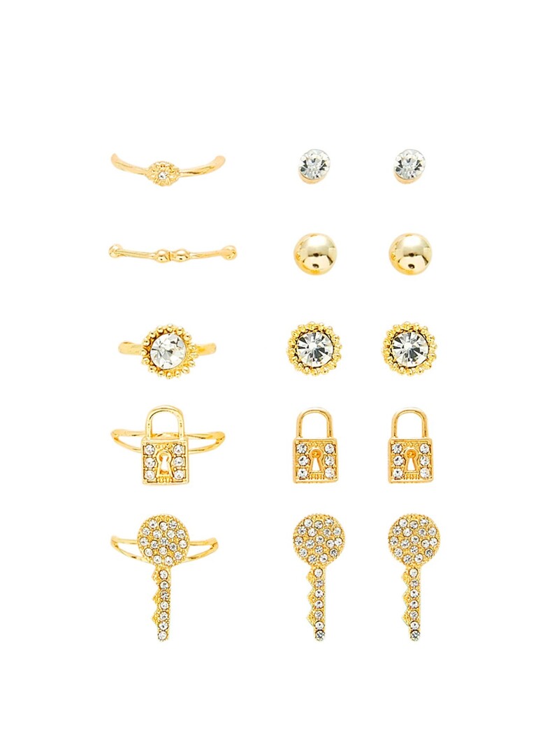

Lock & Key Ring & Earring Set