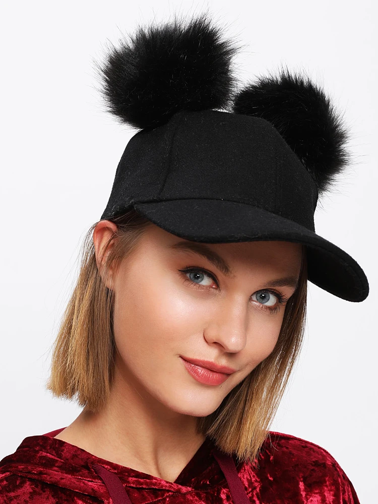baseball hat over ears
