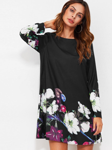 Flower Print Flowy Dress