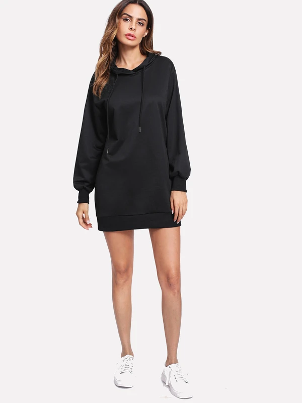 backless hoodie dress