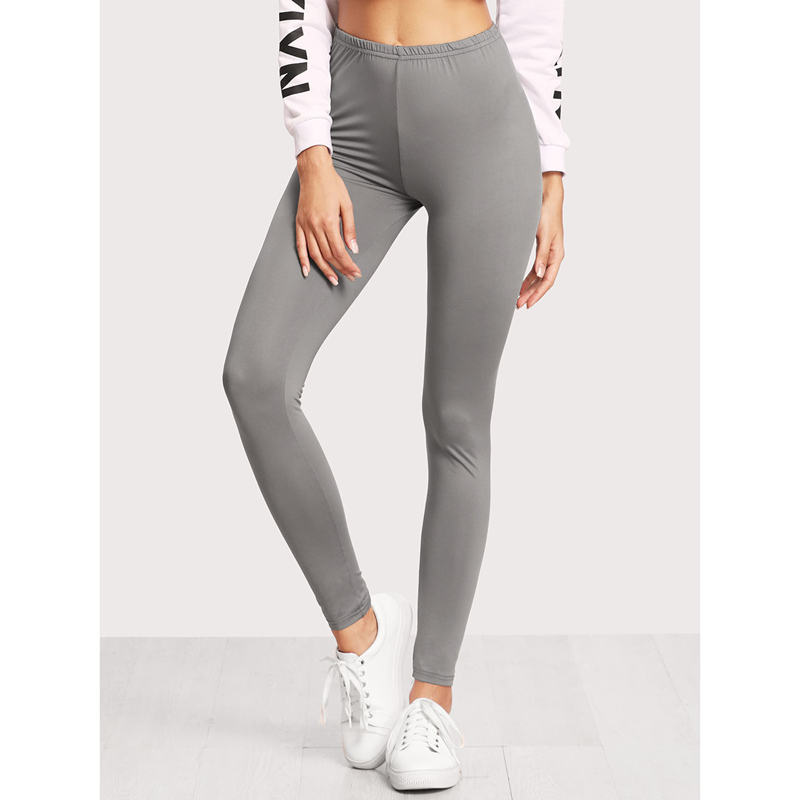 

Grey Skinny Casual Leggings
