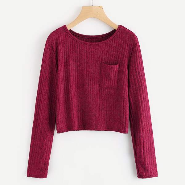 

Chest Pocket Ribbed T-shirt