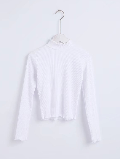 Lettuce Edge Ribbed Top