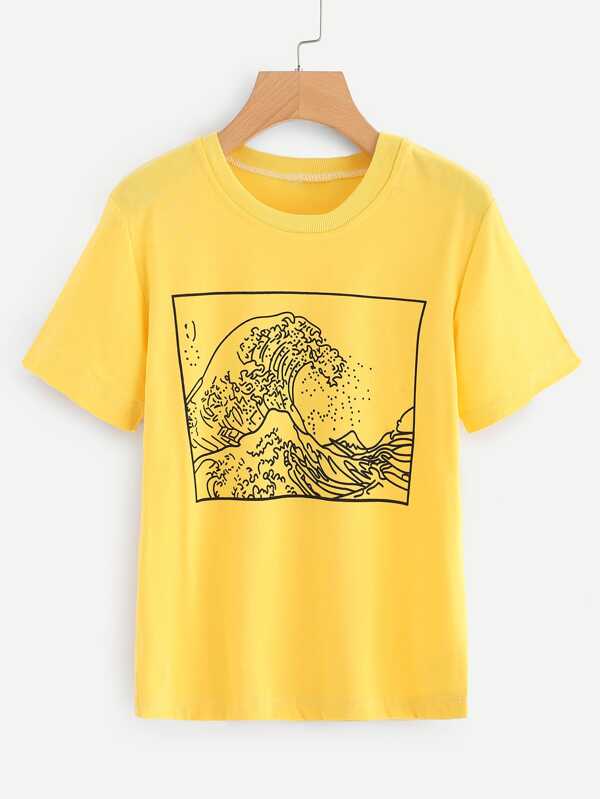 Is That The New Graphic Print Tee ?? ROMWE USA