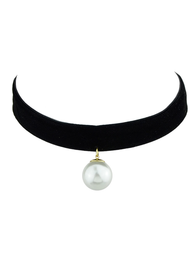 

Choker Necklace Velvet Choker Grunge Style Necklace, Black