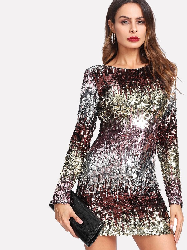 Sequin Dresses with Sleeves
