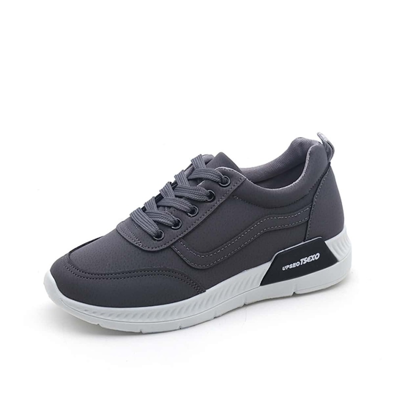 

Seam Detail Lace Up Sneakers, Grey