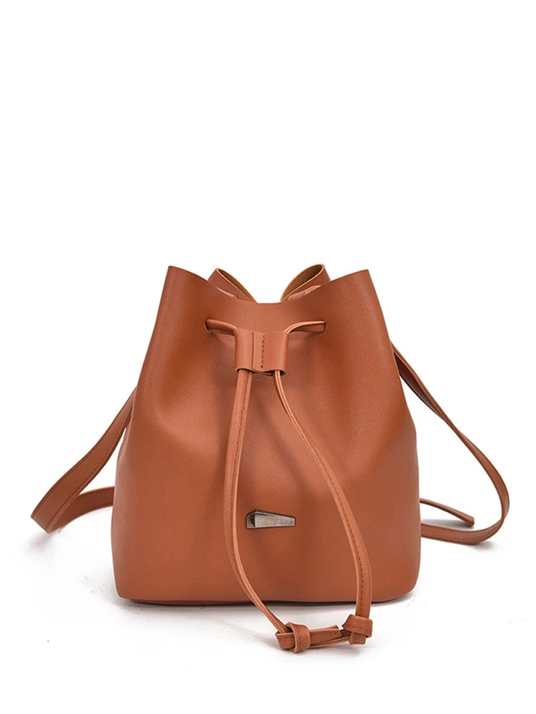 Drawstring Bucket Bag For Women Romwe