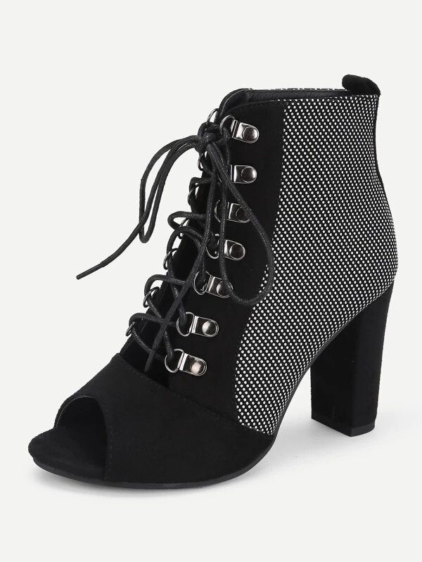 Stiefeletten Mit Peep Zehe Band Peep xBdrCoe