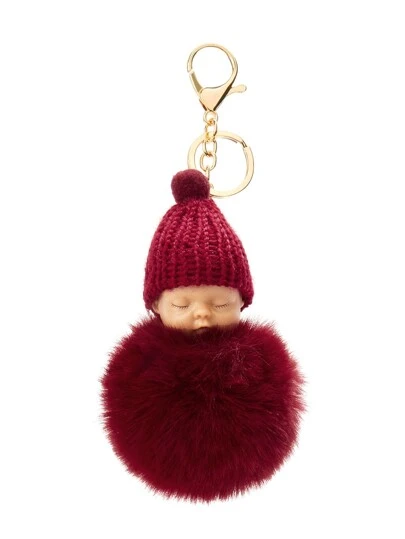 Porte Clefs Pompon Bebe Romwe