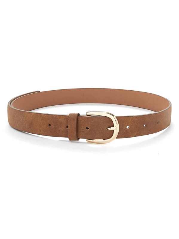 

Metal Buckle Belt, Brown