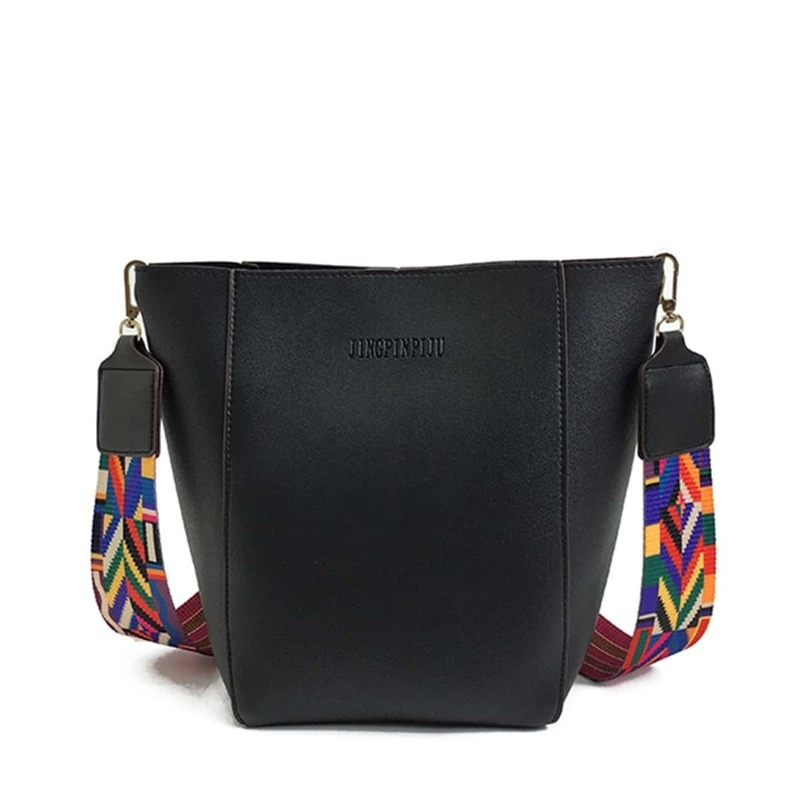 

PU Shoulder Bag With Guitar Strap, Black