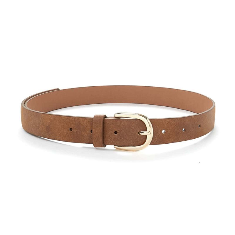 

Metal Buckle Belt, Brown