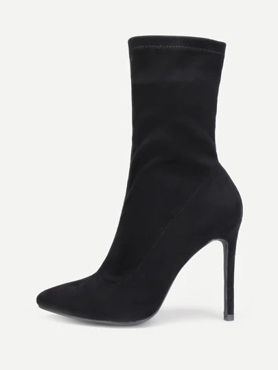 botte mi mollet a talon
