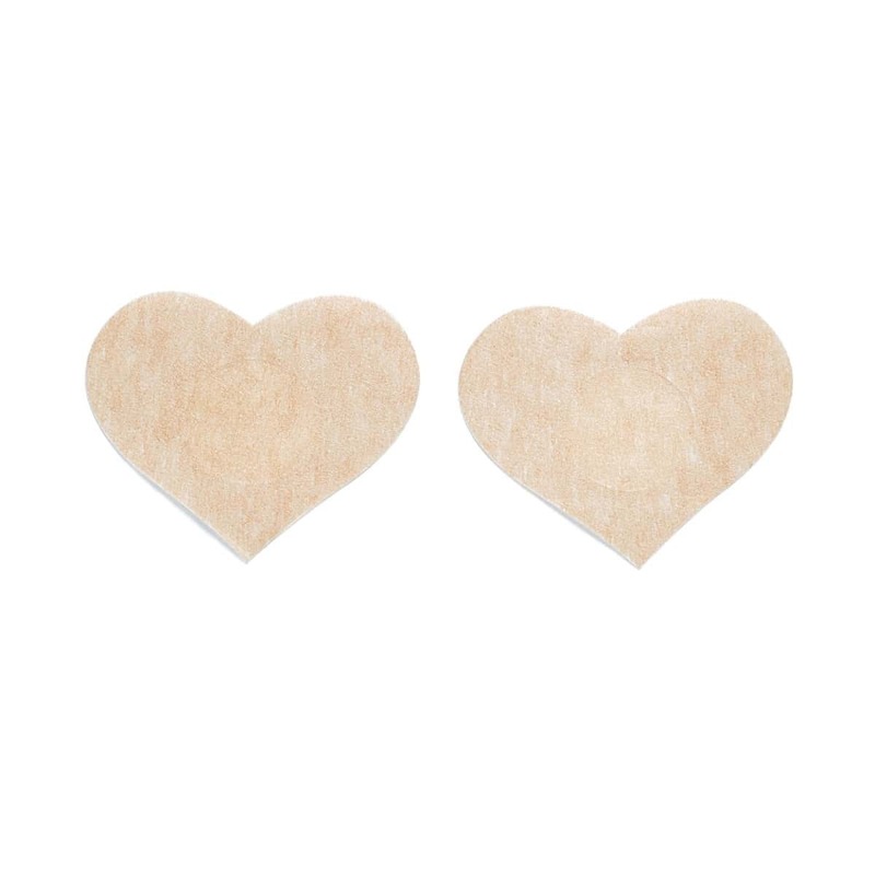 

Disposable Heart Shaped Nipples Covers 5pairs, Nude