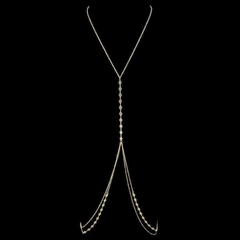 

Gold Summer Body Jewelry Necklace Sexy Women Bijoux