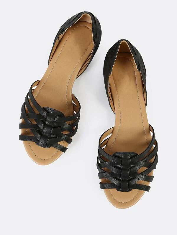 black flat sandals australia