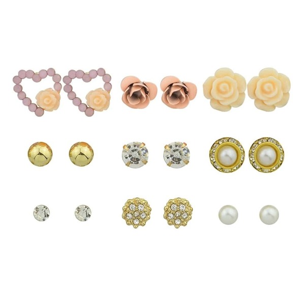 

Flower Rhinestone Ear Nail Set