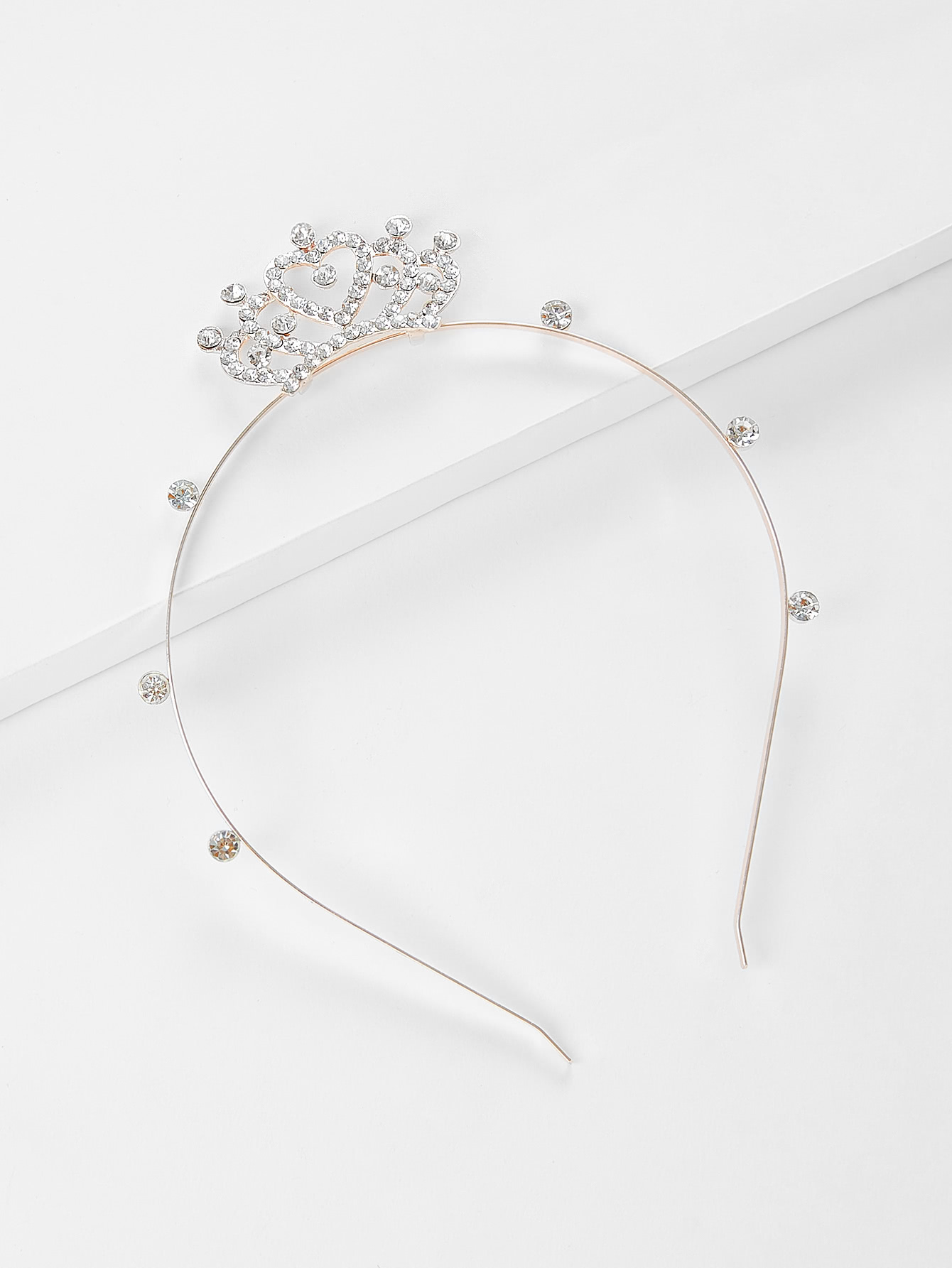 Rhinestone Crown Decorated Headband SHEIN USA