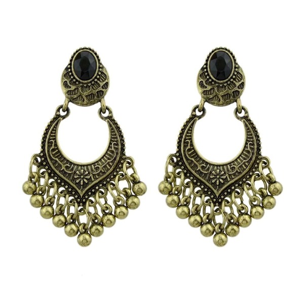 

At-Gold Vintage Beads Geometric Dangle Earrings