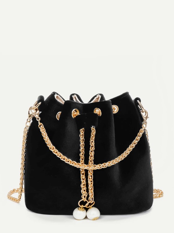 

Цепная сумка Velvet Bucket Bag, null