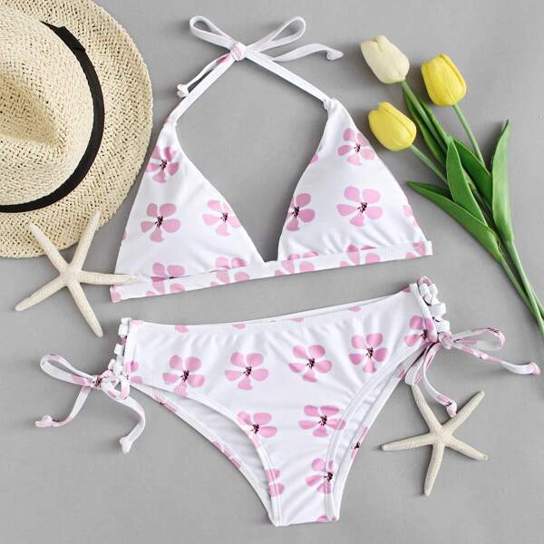 

Calico Print Bikini Set
