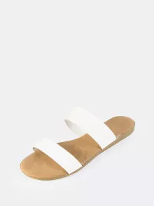 Sandalias con dos tiras - Blanco - Ver 3