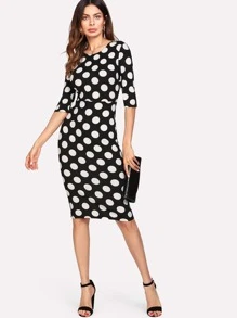 polka dot dress pakistani 2018