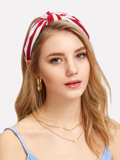 Striped Knot Headband