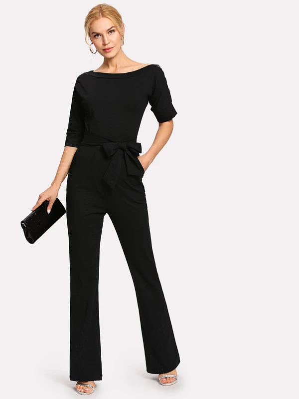 self tie jumpsuit
